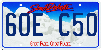 SD license plate 60EC50