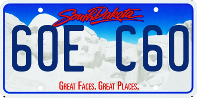SD license plate 60EC60