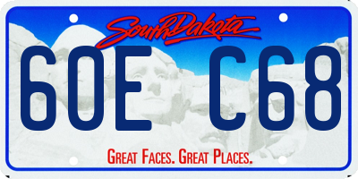 SD license plate 60EC68