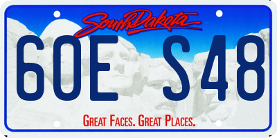 SD license plate 60ES48