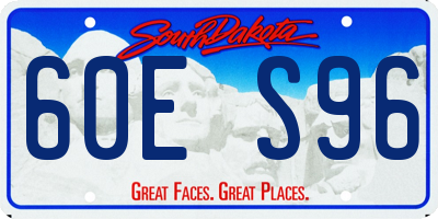 SD license plate 60ES96