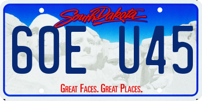 SD license plate 60EU45