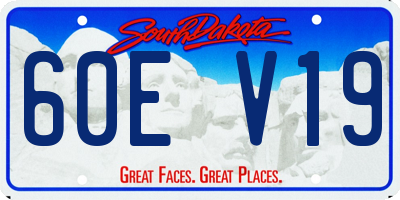 SD license plate 60EV19