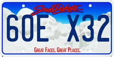 SD license plate 60EX32