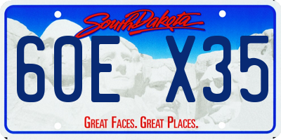 SD license plate 60EX35