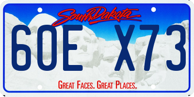SD license plate 60EX73