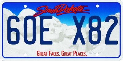 SD license plate 60EX82