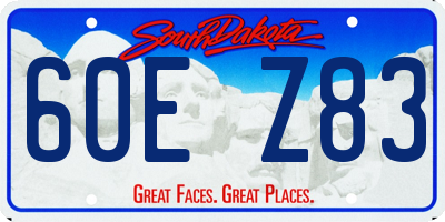 SD license plate 60EZ83