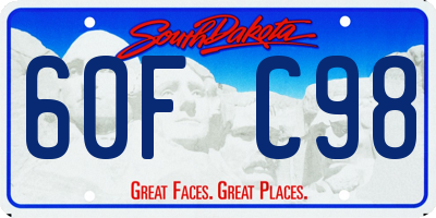 SD license plate 60FC98
