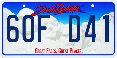 SD license plate 60FD41