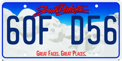 SD license plate 60FD56