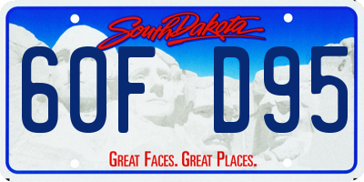 SD license plate 60FD95