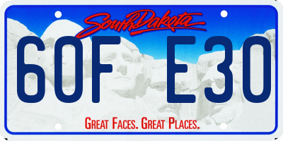 SD license plate 60FE30