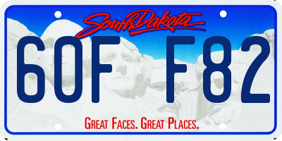 SD license plate 60FF82