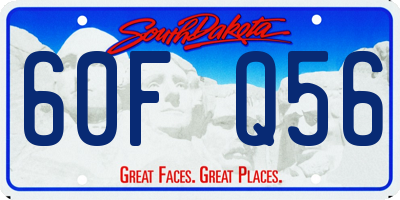 SD license plate 60FQ56