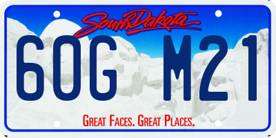 SD license plate 60GM21