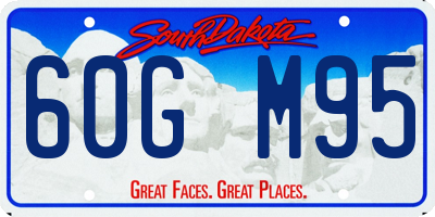 SD license plate 60GM95
