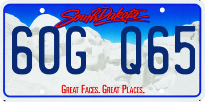 SD license plate 60GQ65
