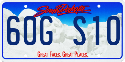 SD license plate 60GS10
