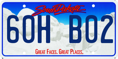 SD license plate 60HB02