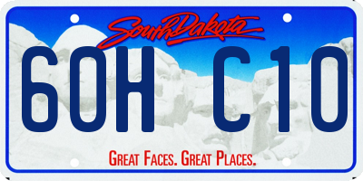 SD license plate 60HC10