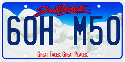SD license plate 60HM50