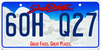 SD license plate 60HQ27