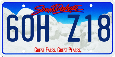 SD license plate 60HZ18