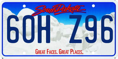 SD license plate 60HZ96