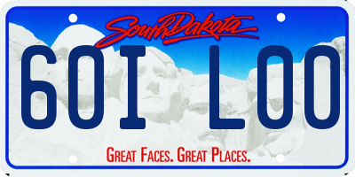 SD license plate 60IL00