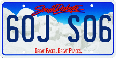 SD license plate 60JS06