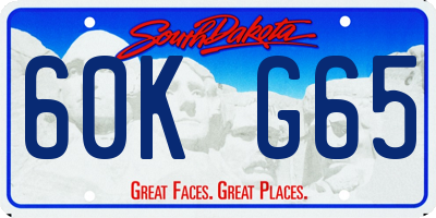SD license plate 60KG65