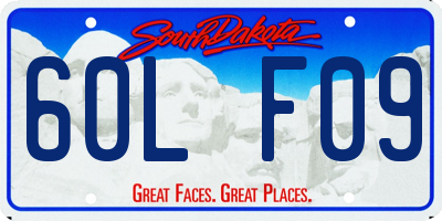 SD license plate 60LF09
