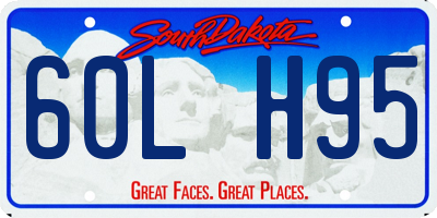 SD license plate 60LH95