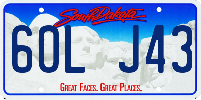 SD license plate 60LJ43