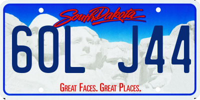 SD license plate 60LJ44