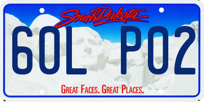 SD license plate 60LP02