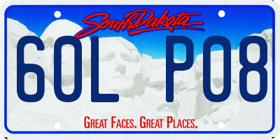 SD license plate 60LP08