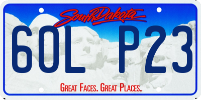 SD license plate 60LP23