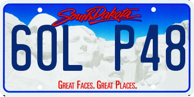 SD license plate 60LP48