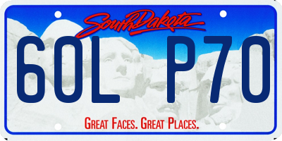 SD license plate 60LP70