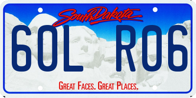 SD license plate 60LR06