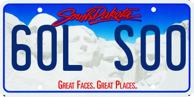 SD license plate 60LS00