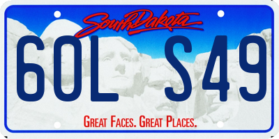 SD license plate 60LS49