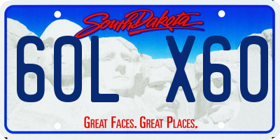 SD license plate 60LX60