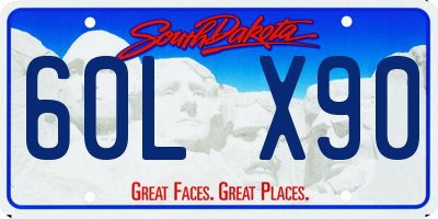 SD license plate 60LX90