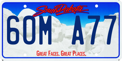 SD license plate 60MA77