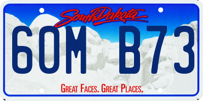 SD license plate 60MB73