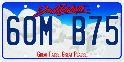 SD license plate 60MB75