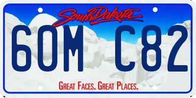 SD license plate 60MC82